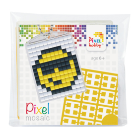 pixelhobby smiley sleutelhanger medaillon