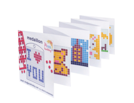 Pixelhobby miniboekje patronen medaillon