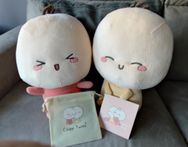 Chippi twins set   de 2 grote als pluche set.
