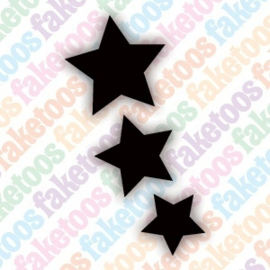3 Stars Glittertattoosjabloon