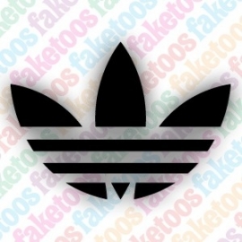 Adidas logo glittertattoosjabloon