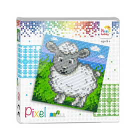 Pixelset schaap 4 basisplaten