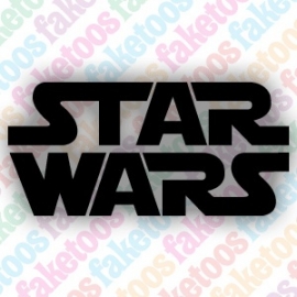 Star Wars logo glittertattoosjabloon