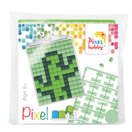 Pixelhobby cactus sleutelhanger medaillon