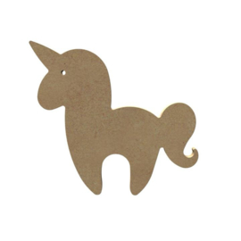 Eenhoorn unicorn van MDF 15 cm hg