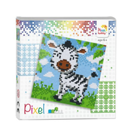 Pixelset zebra 4 basisplaten