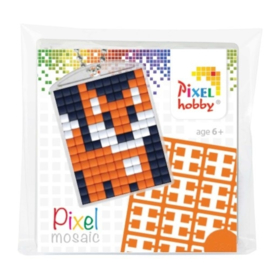 pixelhobby vos sleutelhanger medaillon