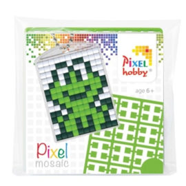 pixelhobby kikker sleutelhanger medaillon