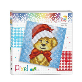 Pixelset kerstpuppy 4 basisplaten