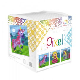 Pixelhobby kubusset prinses 3 patronen 3 plaatjes