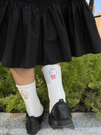 Sokken Chippi Twins wit one size (34-43)