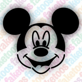 Mickey Mouse Glittertattoosjabloon