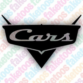 Cars logo glittertattoosjabloon