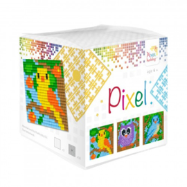 Pixelhobby kubusset vogels 3 patronen 3 plaatjes