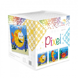 Pixelhobby kubusset vissen 3 patronen 3 plaatjes