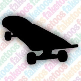 Skateboard Glittertattoosjabloon