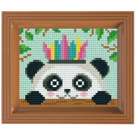 Geschenkverpakking met lijst: panda met tooi