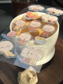 Chippi Twins Crystal 3D stickervel