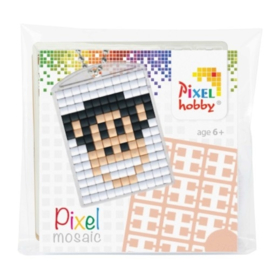 pixelhobby  aapje sleutelhanger medaillon