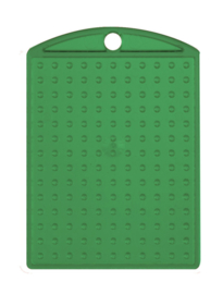 Pixel medaillon sleutelhanger  11x14 pixels  transparant groen