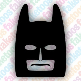 Lego Batman glittertattoosjabloon