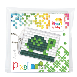 pixelhobby  schildpad sleutelhanger medaillon