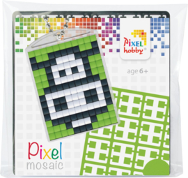 pixelhobby koe sleutelhanger medaillon