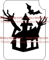 Sjabloon Scary House Product Code 854C
