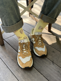 Sokken Chippi Twins zachtgeel one size (34-43)