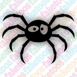 Halloween spider Glittertattoosjabloon