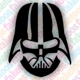 Darth Vader uit Star Wars glittertattoosjabloon