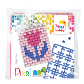 pixelhobby  rose tulpsleutelhanger medaillon