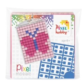 pixelhobby vlinder sleutelhanger medaillon