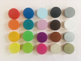 Gekleurde schijfjes - Opsteller & Kleurelement (20 st)