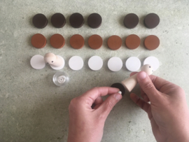 Huidtinten schijfjes