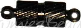 04112 Magneetslot Zwart (Nikkelvrij) 15mmx4mm 3 stuks