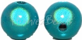 03373 Acryl kraal miracle Blauw 12mm; gat 2mm 6 stuks