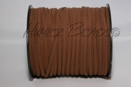 V-0034 Veloursband​ A-kwaliteit Braun (2) 1 meter
