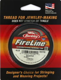 F-1201 Fireline crystal ±45 meter Transparant 0,12mm 1 rol