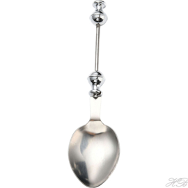 Bestek-0004 Bestek Lepel Metaalkleurig 201 stainless steel 165x41x16mm; pin 3mm 1 stuks