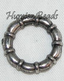 02918 Metallook ring boeiring Antiek zilver (Nikkelvrij) 15mm 11 stuks