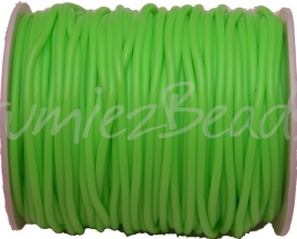 R-2006 Rubberkoord Groen 2mm; gat 1mm 1 meter