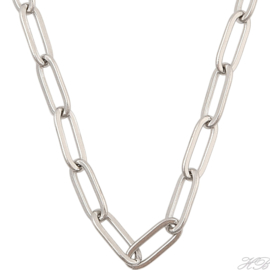 K-0011 Ketting Paperclip Metaalkleurig 590x4x0,8mm 1 stuks