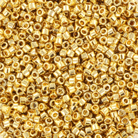 MD-11105 Miyuki Delica's 24kt gold light plated (DB-34) 11/0 ±1 gram