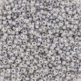 MR-15002 Miyuki Rocailles fancy lined pewter (15-240) 15/0 ±7 gram