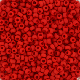 MR-11014 Miyuki Rocailles opaque matte red (11-408F) 11/0 ±15 gram