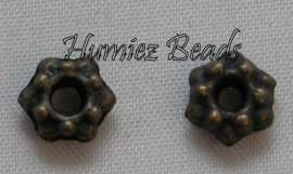 02891 Spacer daisy Brons 7mmx3mm 20 stuks