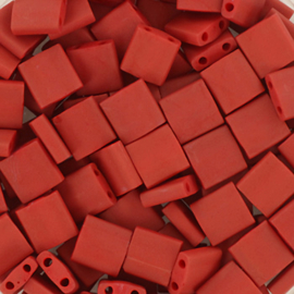 MT-05017 Miyuki Tila metallic matte brick red (TL-2040) 5x5mm ±3 gram