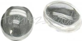 00290 Cabochon ovaal Transparent 10mmx8mmx5mm 1 stück