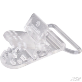 00779 Speenclip plastic Clear   43x31x9mm 2 stuks